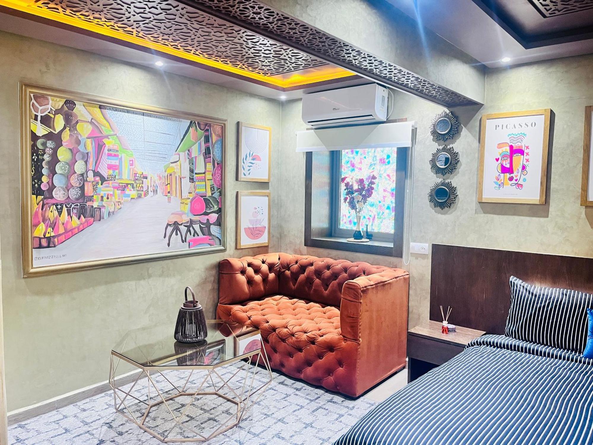 Studio Elegant Au Coeur De La Medina De Rabat Buitenkant foto